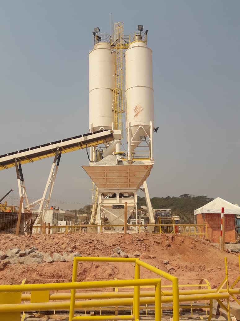 Locação de de Usina de concreto  Consórcio Minas Mais